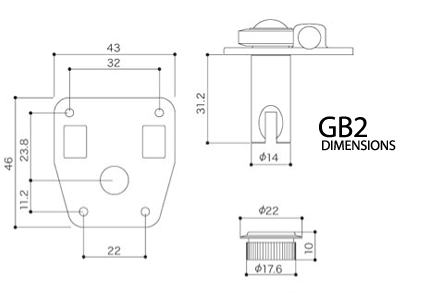 JAPARTS : Gotoh Bass Tuners - GB2