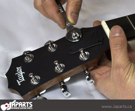 JAPARTS Installing Gotoh AG Aged Gold Minis on a Taylor GS Mini