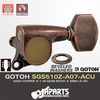GOTOH SGS510Z-A07-ACU Aged Copper 1:18 L3+R3 with beveled washers